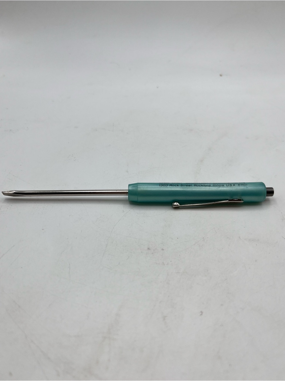 Green Precision Screwdriver with Clip - Coleman Advertising
